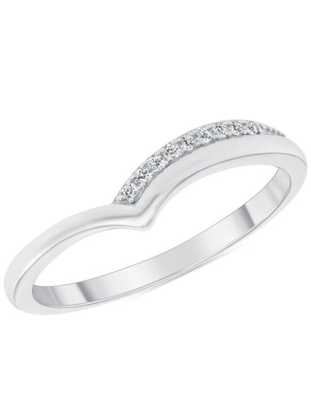 925 Sterling silver Dainty Emerald cut CZ Ring Band available sizes 5 6 7 8 9